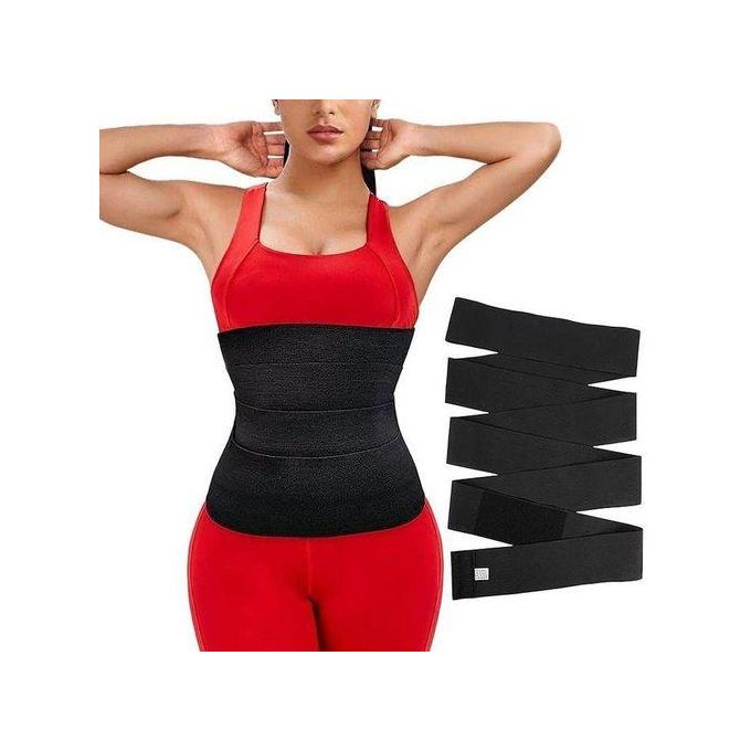 5 Meters Bandage Wrap Lumbar Waist Trainer Sweat Sauna Belt Body Shaper Trimmer Snatch Me Up Tummy Fajas Free Size Fat Burning
